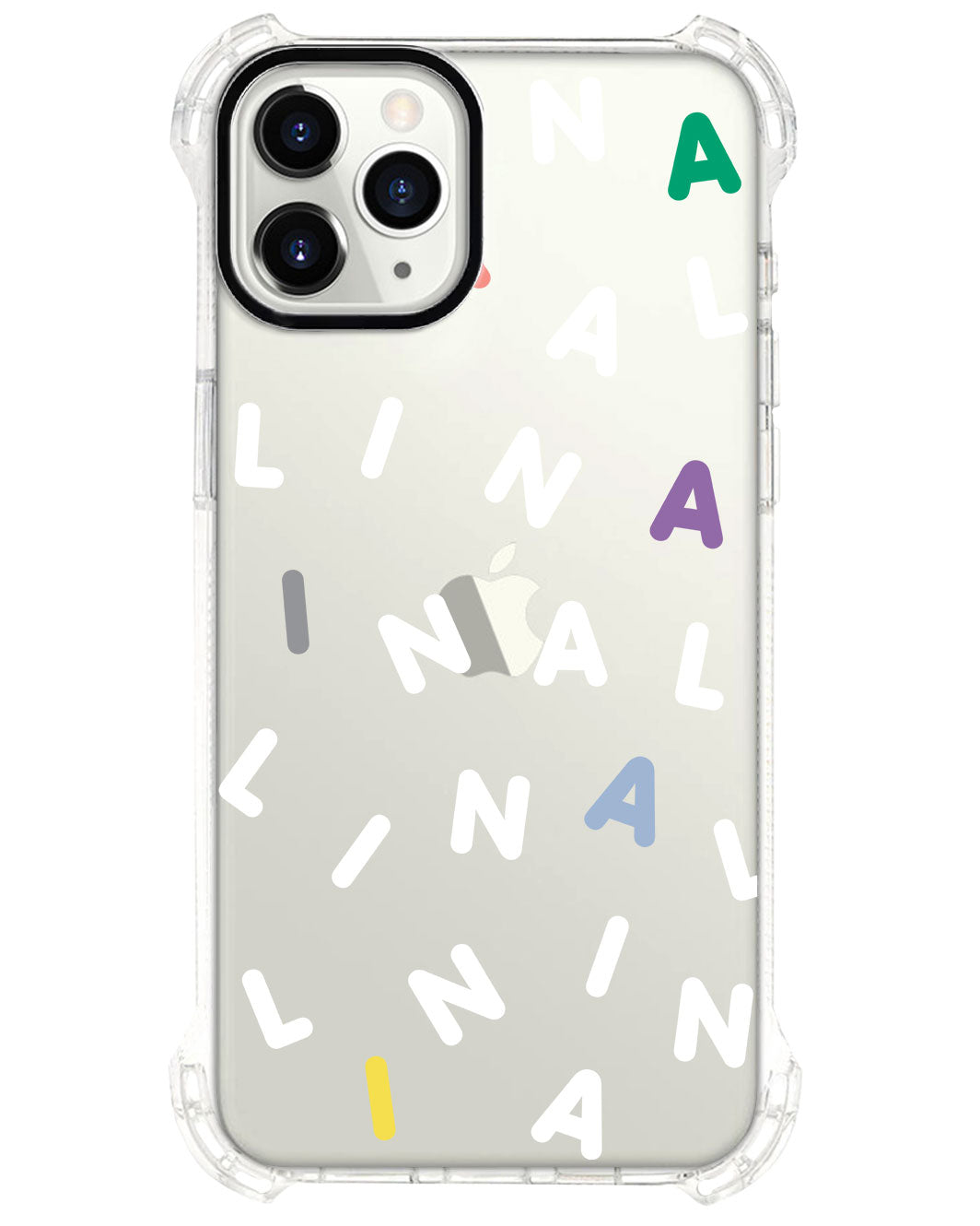 واقي خلفي لجهاز iPhone Ultimate - مونوغرام مخصص 2.0 أبيض