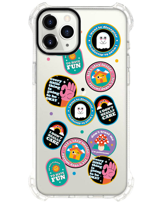 مجموعة ملصقات Monster - حماية خلفية iPhone Ultimate