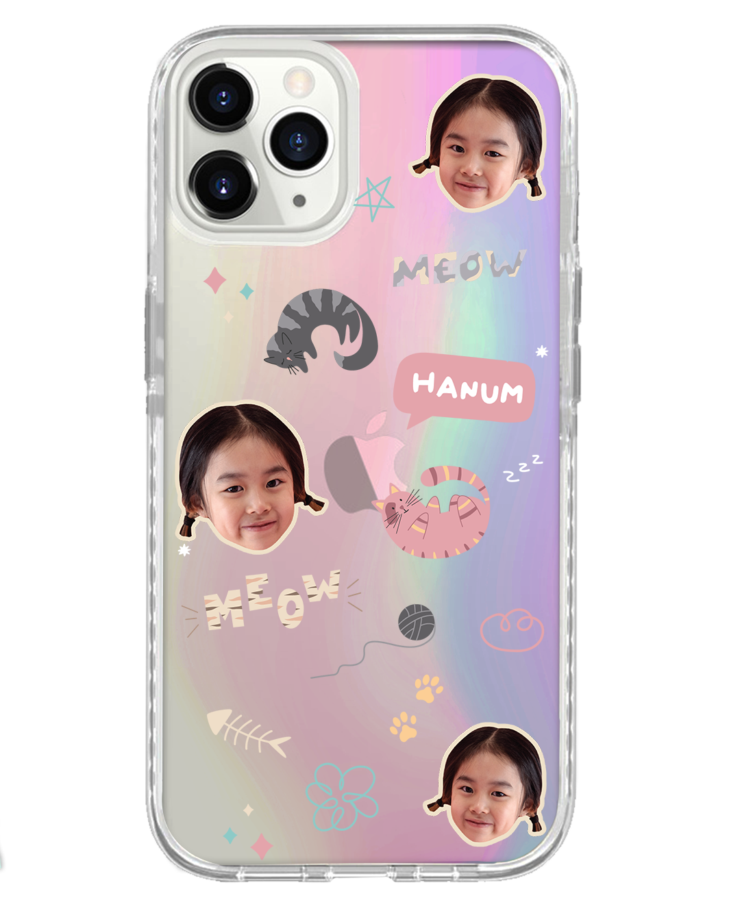 iPhone Rearguard Holo - Face Grid Kitty