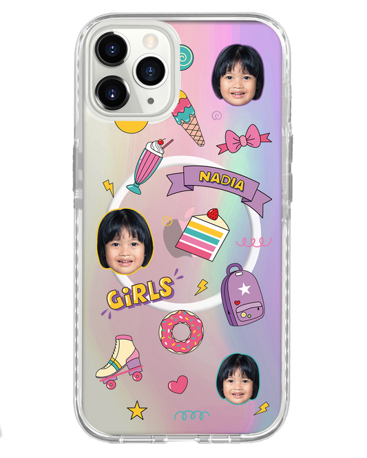 حماية خلفية للآيفون - شبكة الوجه المصورة