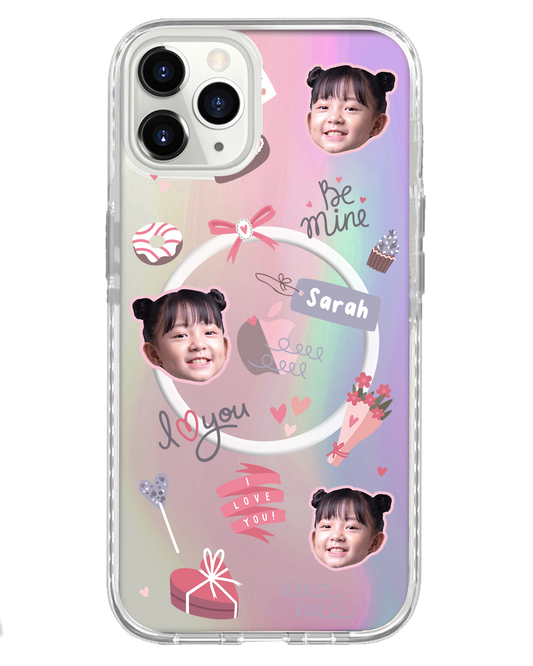 واقي خلفي للآيفون - شبكة وجه جميلة