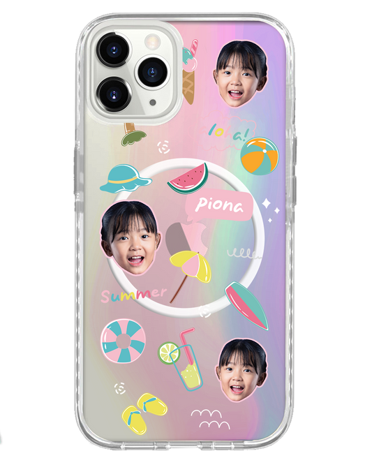 حماية خلفية للآيفون - شبكة وجه صيفية