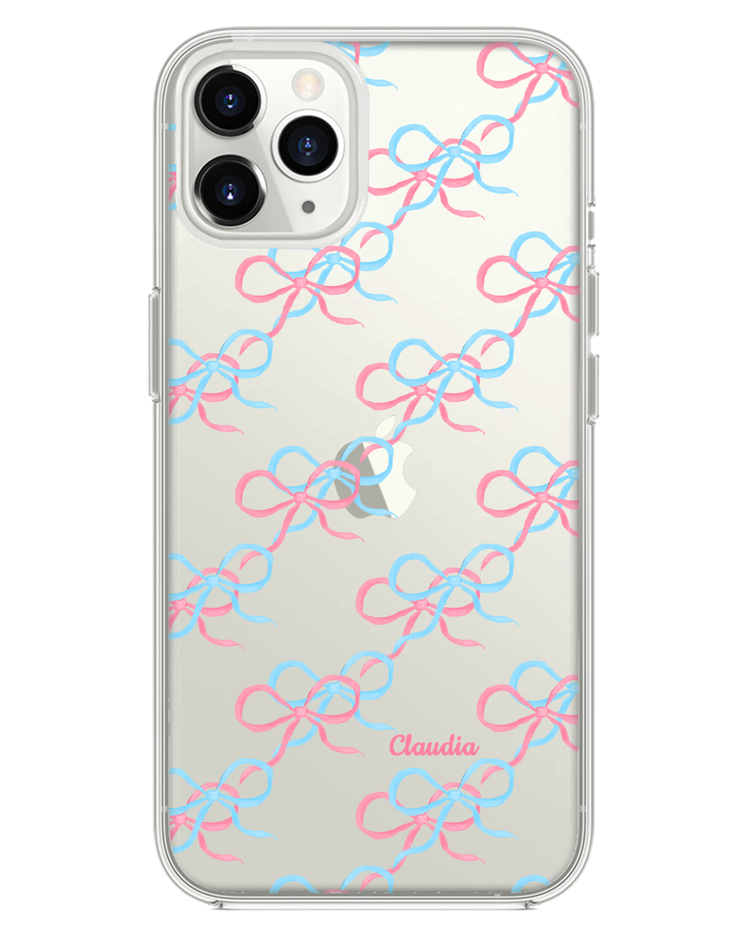 iPhone Rearguard Hybrid - สีชมพู Coquette Pink & Blue Bow