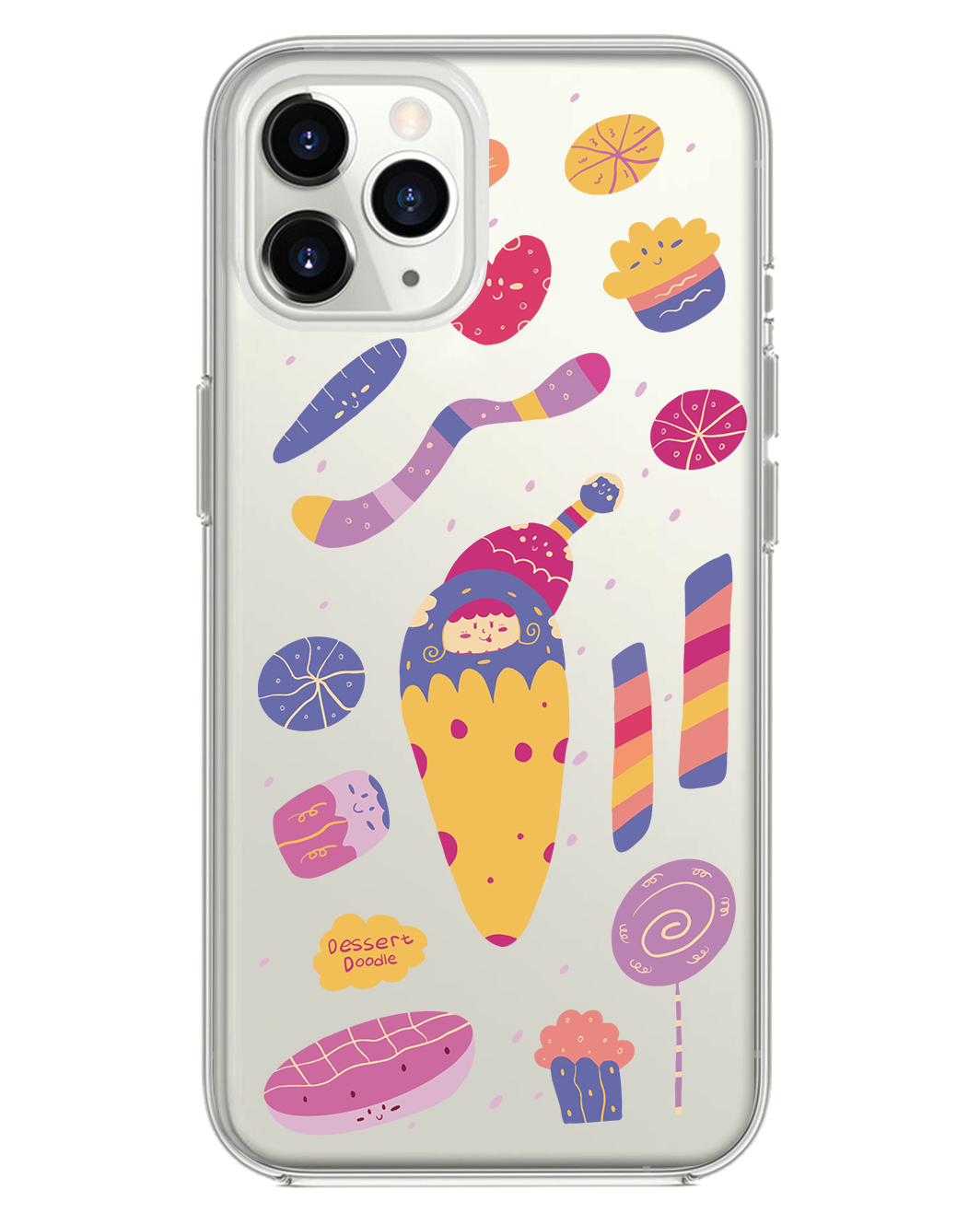 iPhone Rearguard Hybrid - ขนมหวาน Doodle