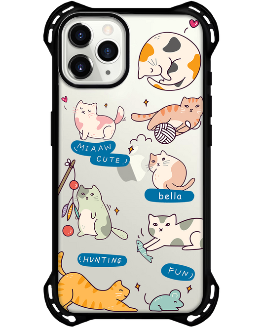 واقي خلفي لجهاز iPhone Ultimate - قطة مرحة 2.0