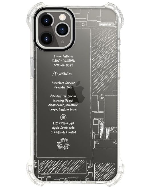 واقي خلفي للآيفون - بطارية آيفون باللون الأبيض