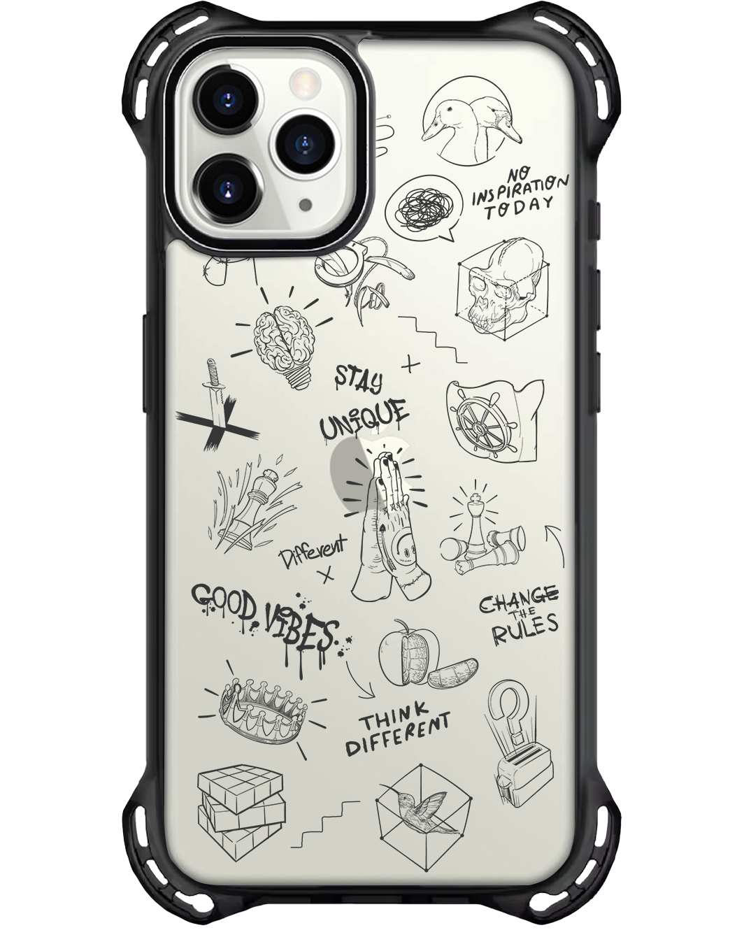 iPhone Rearguard Ultimate - Stay Unique สีดำ