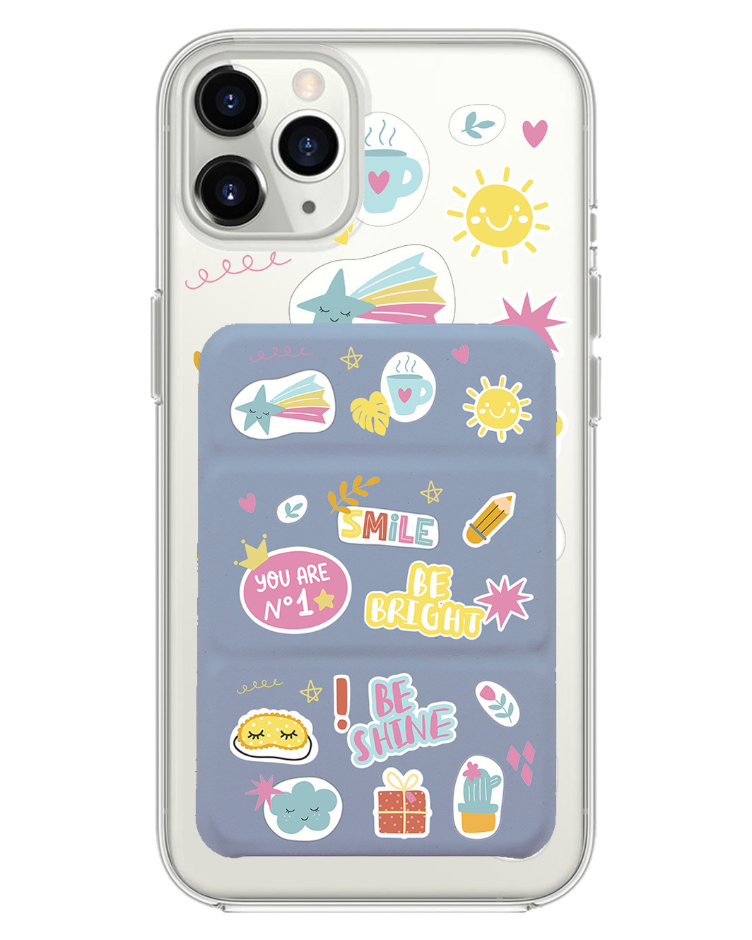 เคสพับสามทบแบบแม่เหล็กสำหรับ iPhone - Self Love Sticker Pack 3.0