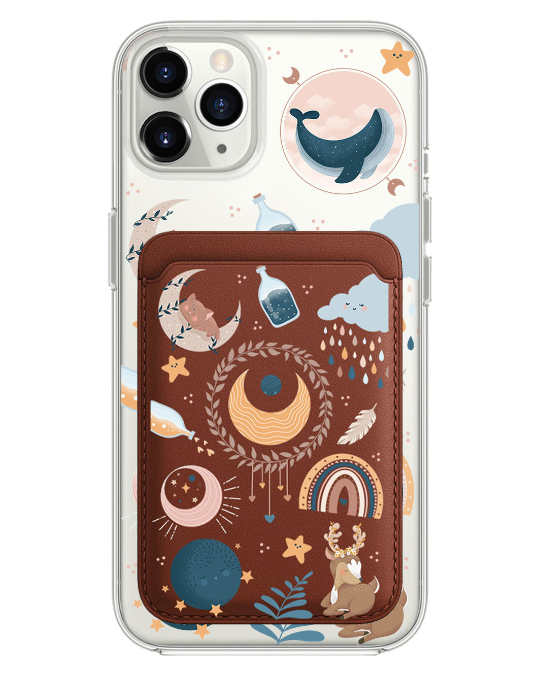 เคส iPhone แบบกระเป๋าสตางค์แม่เหล็ก - โบโฮ