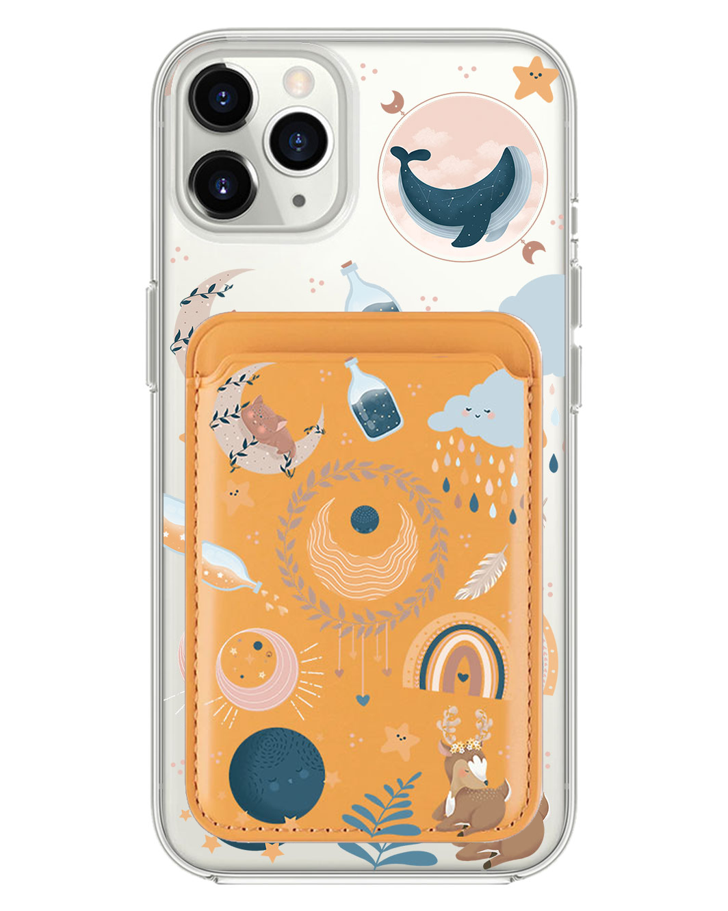 เคส iPhone แบบกระเป๋าสตางค์แม่เหล็ก - โบโฮ
