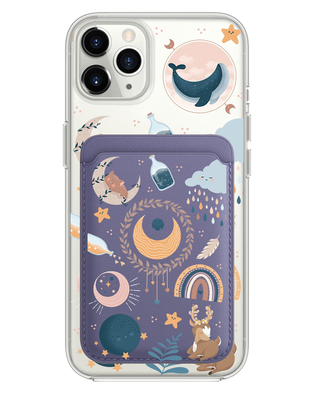 เคส iPhone แบบกระเป๋าสตางค์แม่เหล็ก - โบโฮ
