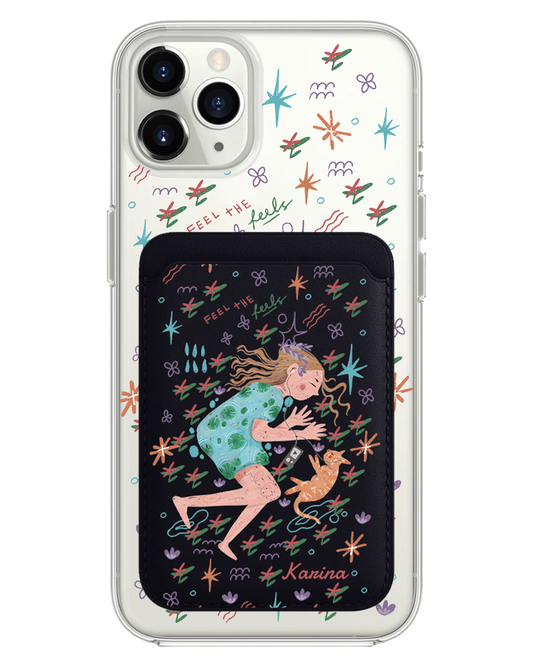 حافظة محفظة مغناطيسية للآيفون - اشعر بالمشاعر