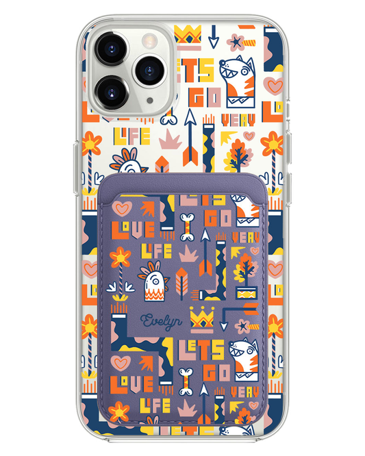 حافظة محفظة مغناطيسية للآيفون - الحياة بالألوان