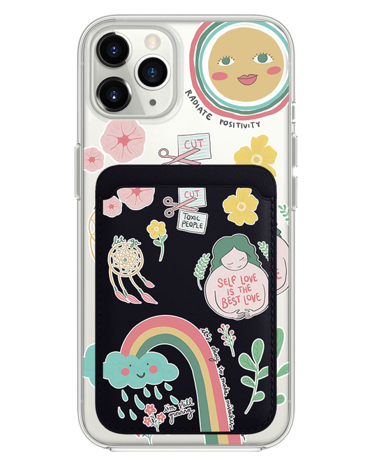 حافظة محفظة مغناطيسية للآيفون - سيلف لوف