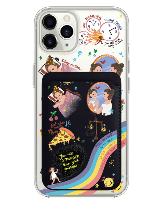 حافظة محفظة مغناطيسية للآيفون - Self Love 2.0