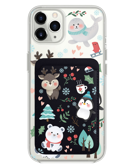 حافظة محفظة مغناطيسية للآيفون - شتوي