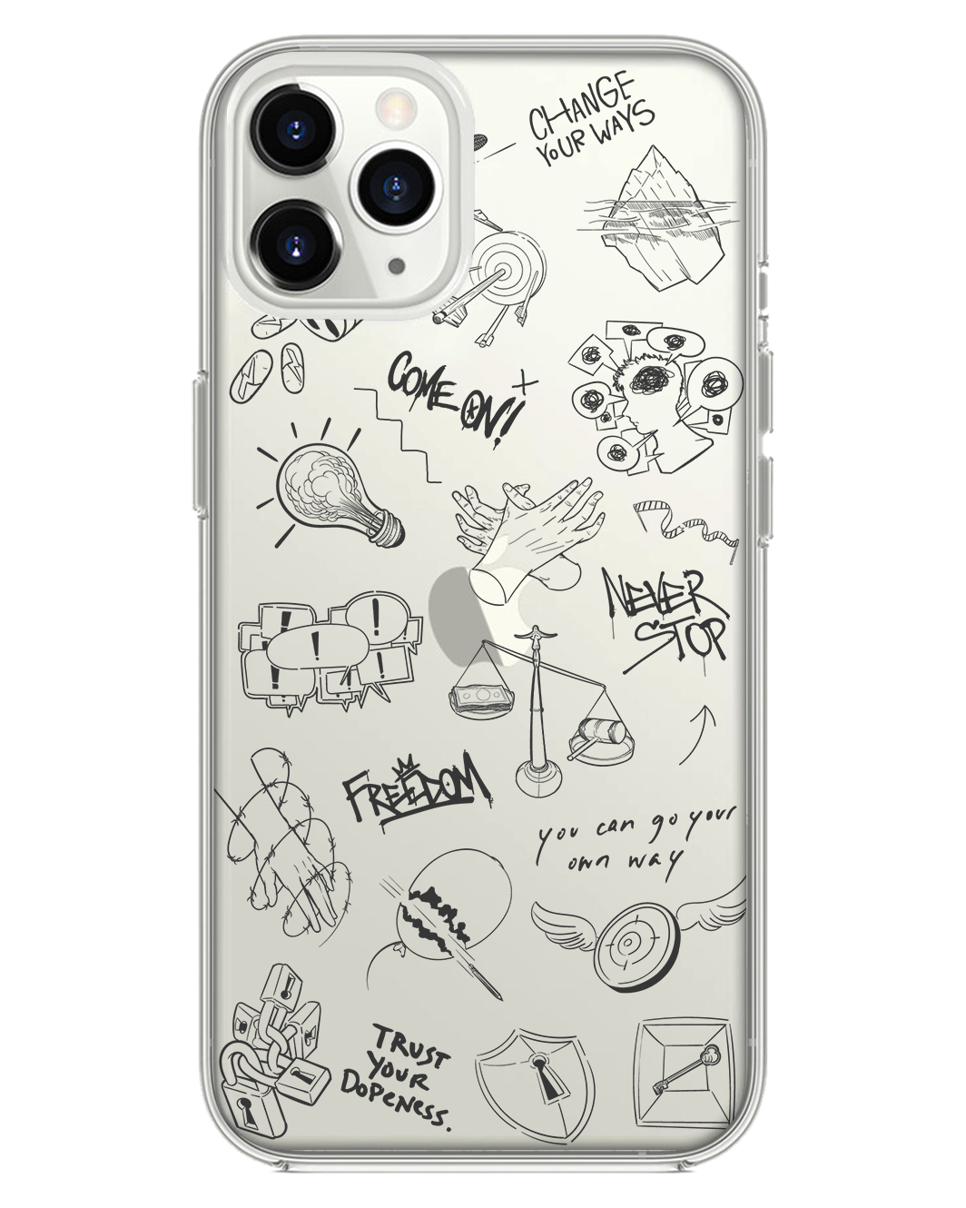 iPhone Rearguard Hybrid - สีดำ Freedom Black