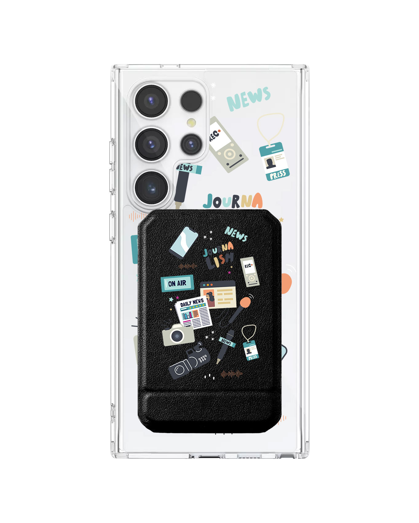 Android Magnetic Multifold Wallet - Journalism
