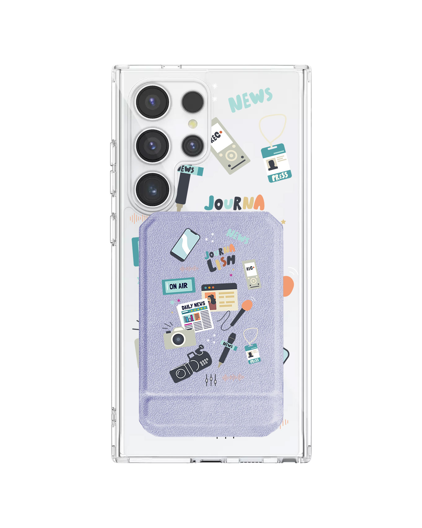 Android Magnetic Multifold Wallet - Journalism