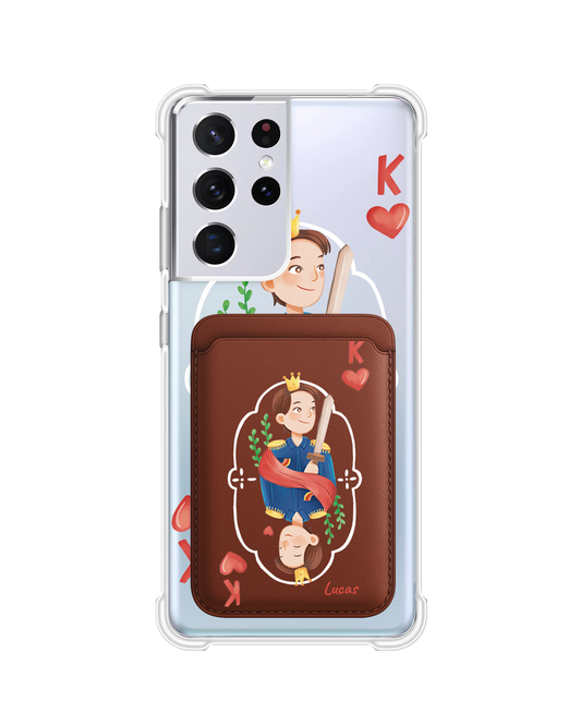 Android Magnetic Wallet Case - King (Couple Case)