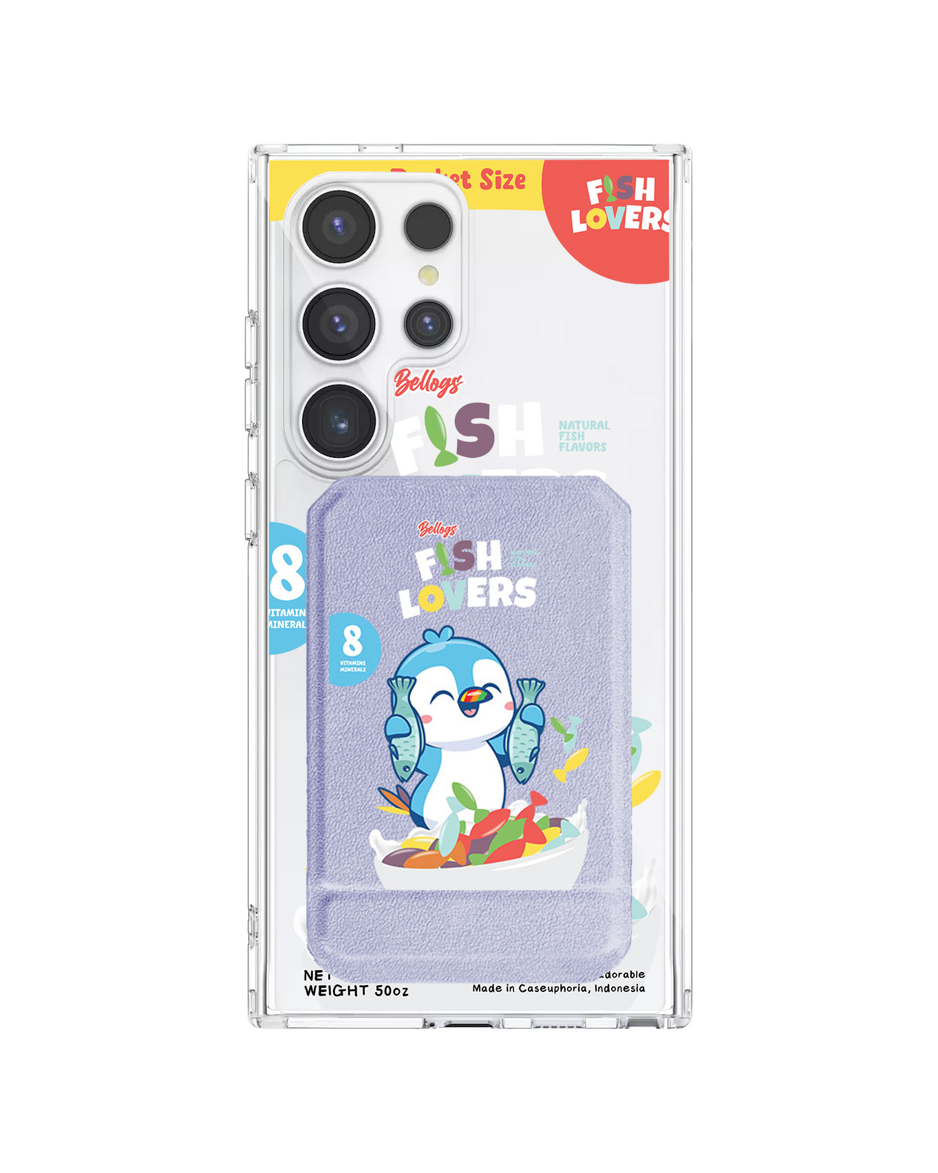 Android Magnetic Multifold Wallet - Fish Lovers
