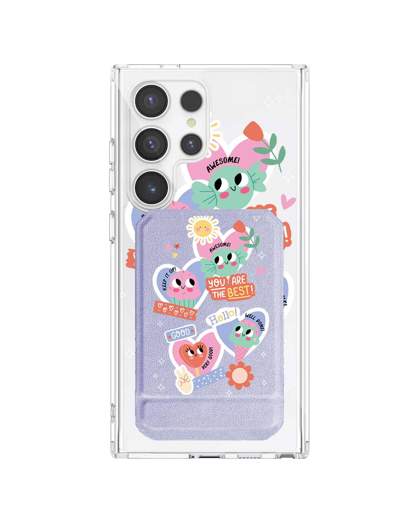 Android Magnetic Multifold Wallet - Dessert Party