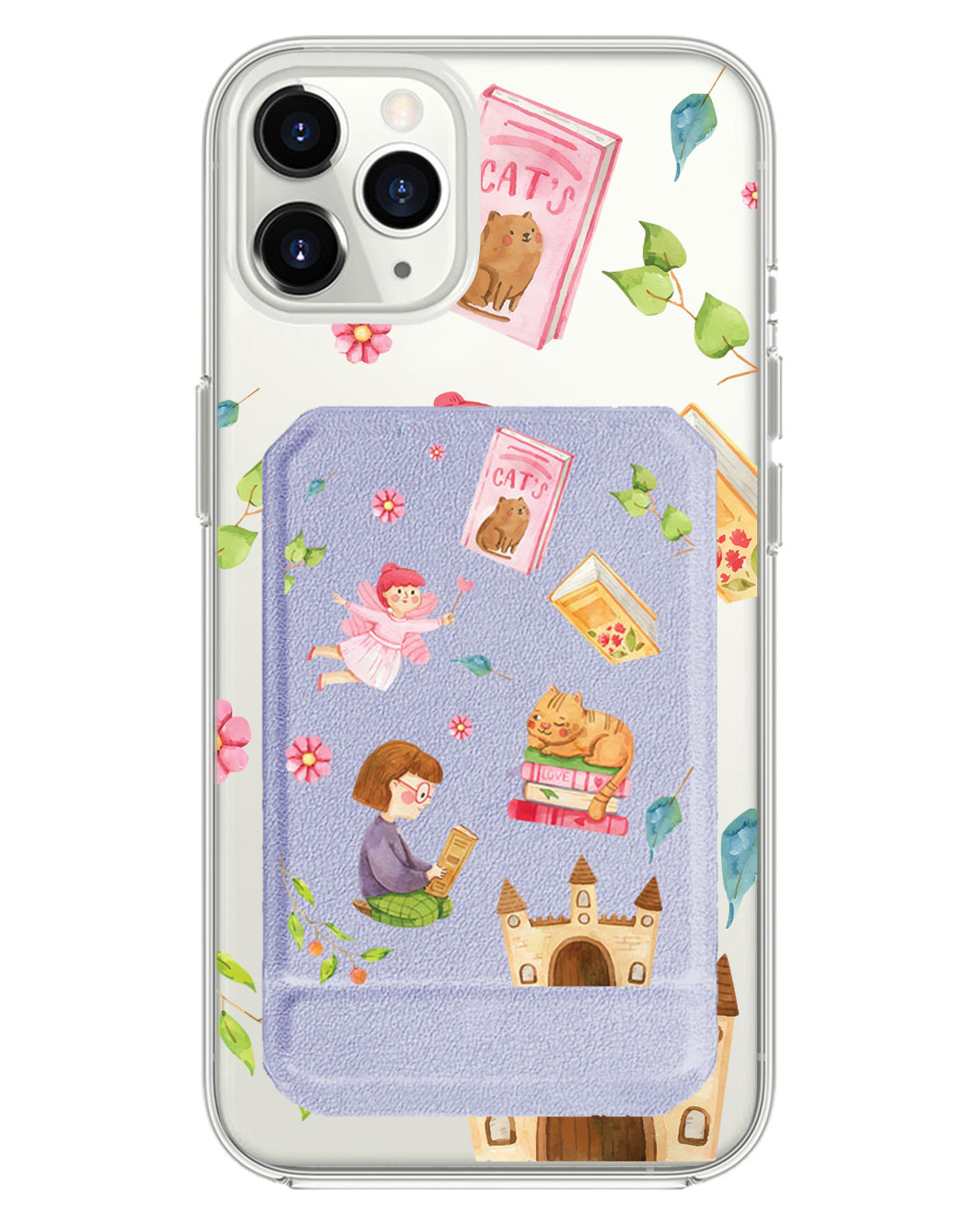 iPhone Magnetic Multifold Wallet - Fairy Cat