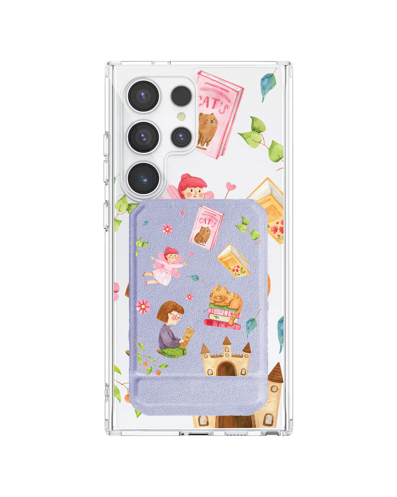 Android Magnetic Multifold Wallet - Fairy Cat