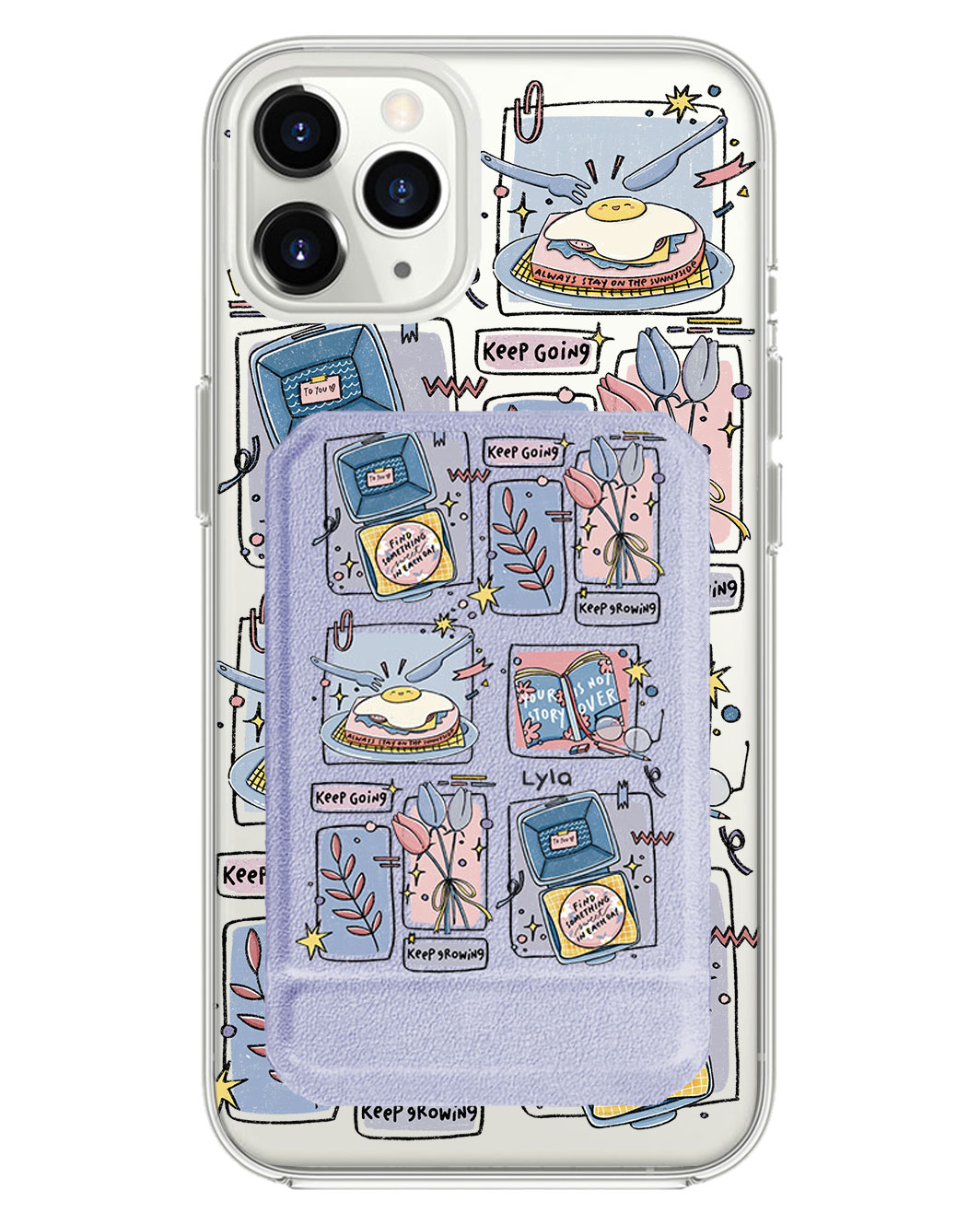 iPhone Magnetic Multifold Wallet - Grow (Sunnysidearteu)