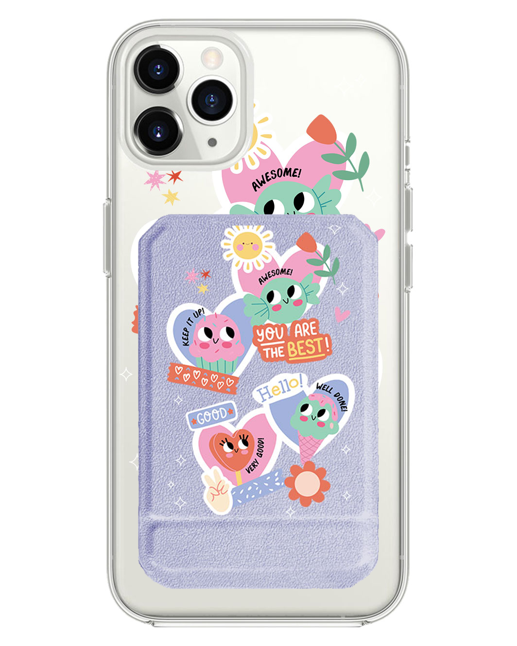 iPhone Magnetic Multifold Wallet - Dessert Party