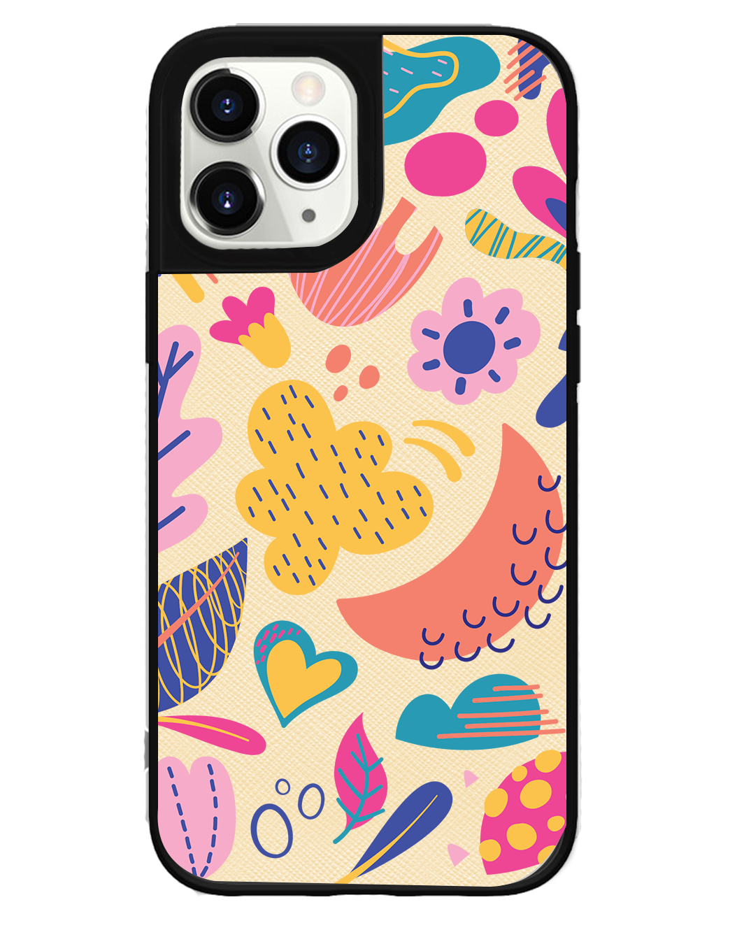 ที่จับหนังสำหรับ iPhone - ลายดอกไม้