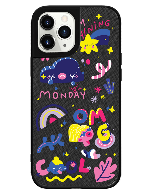 قبضة جلدية للآيفون - يوم الاثنين