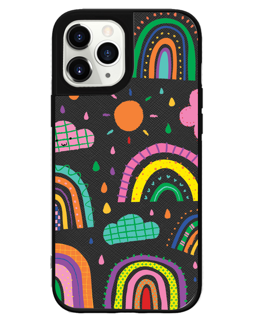 iPhone Leather Grip - Rainbow