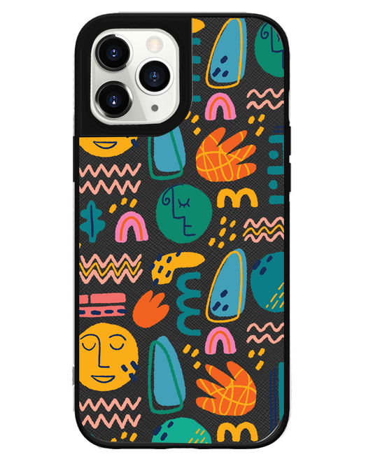 iPhone Leather Grip - Silent Art