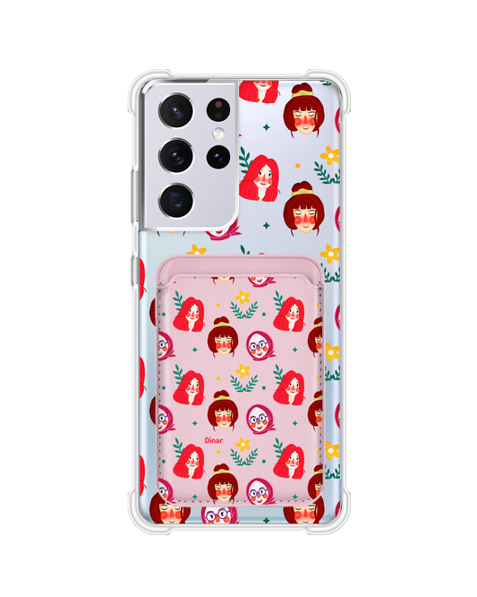 حافظة مغناطيسية لأجهزة أندرويد - وجوه جميلة