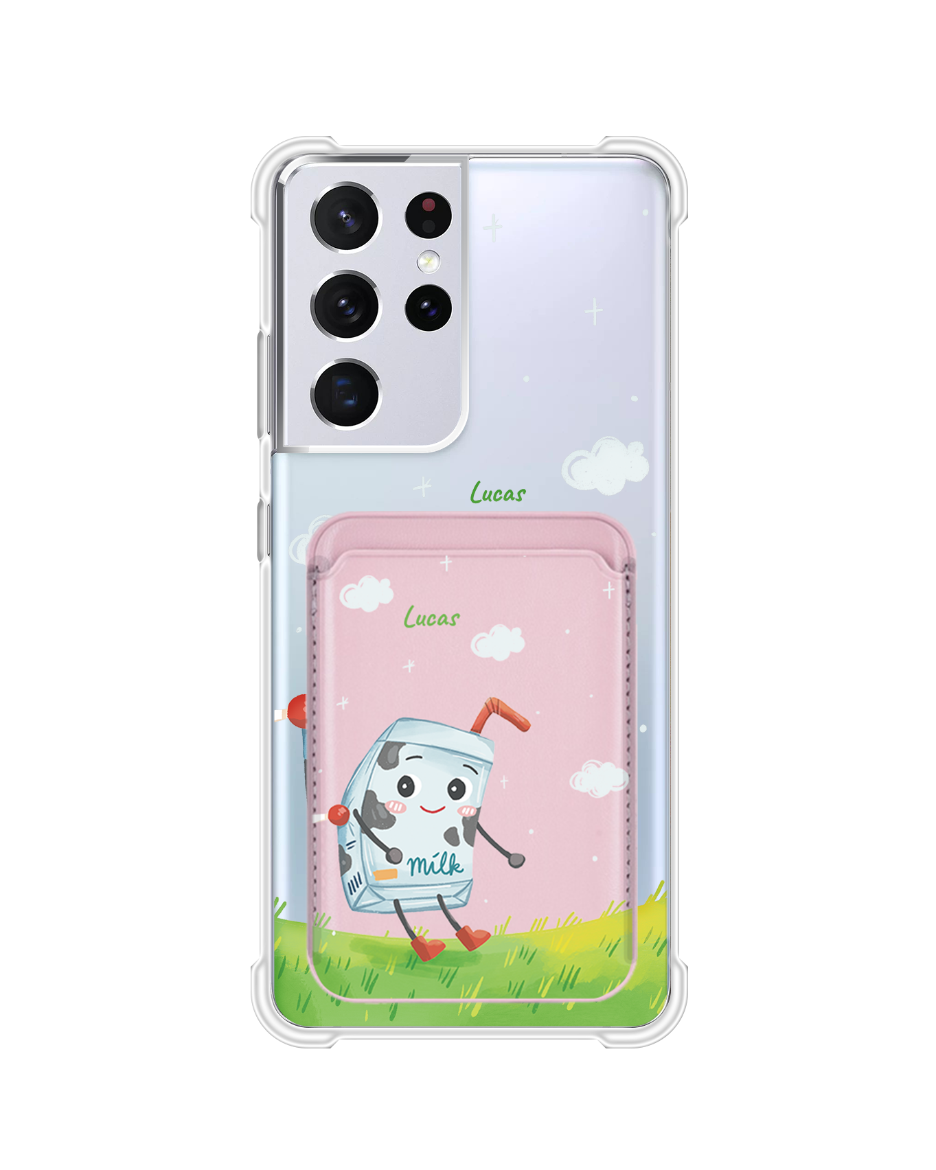 جراب محفظة مغناطيسية لأجهزة أندرويد - حليب إلى كوكيزي (جراب للأزواج)