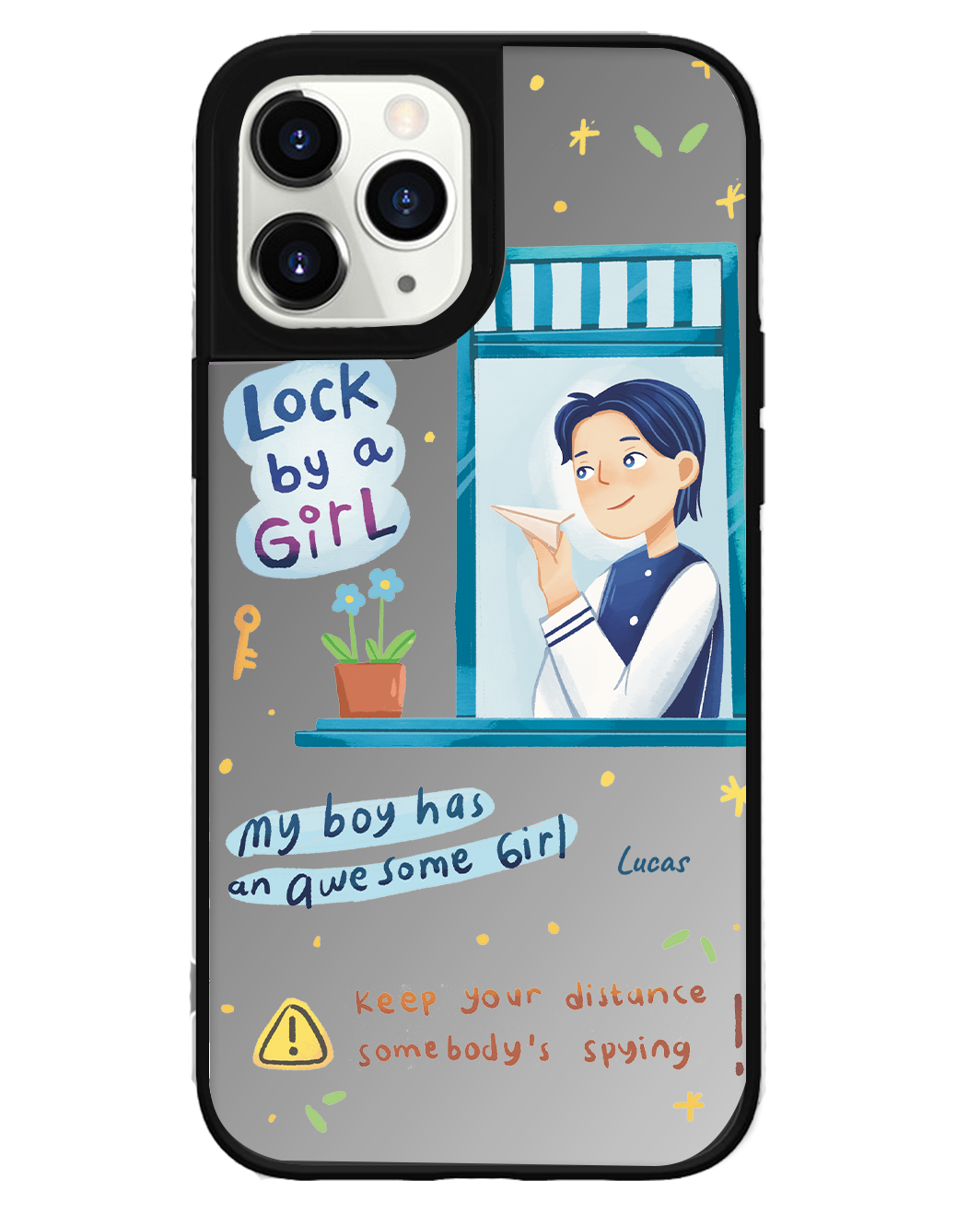 iPhone Mirror Grip - Crush Boy (เคสคู่รัก)