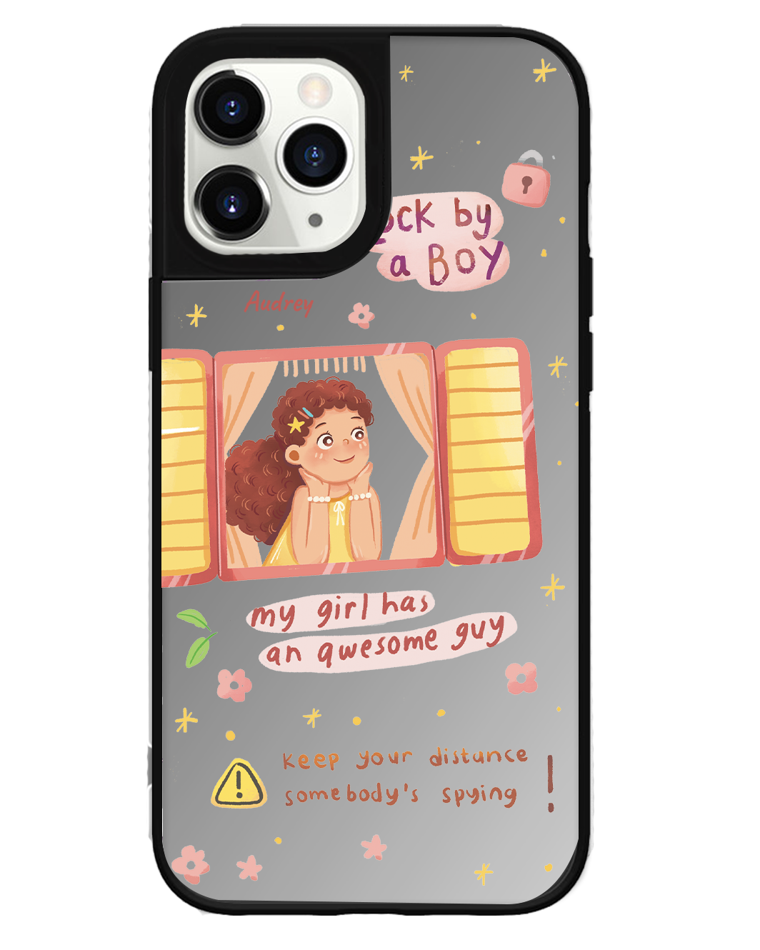 iPhone Mirror Grip - Crush Girl (เคสคู่รัก)