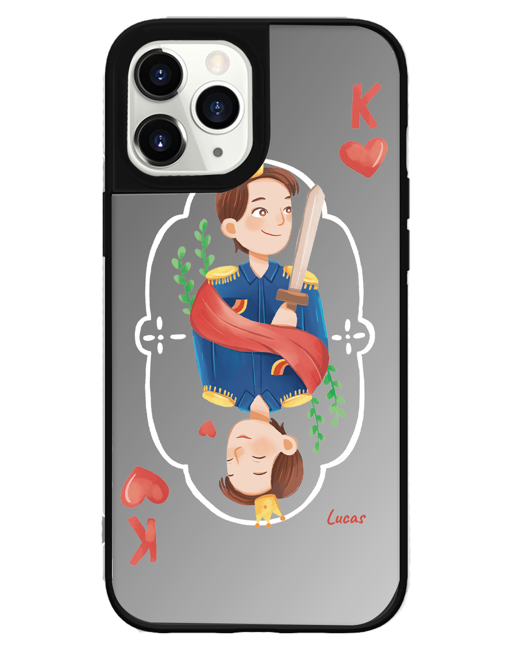 iPhone Mirror Grip - King (เคสคู่)