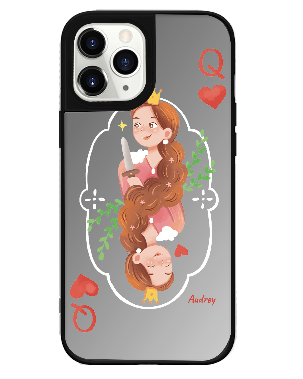 iPhone Mirror Grip - Queen (เคสคู่)