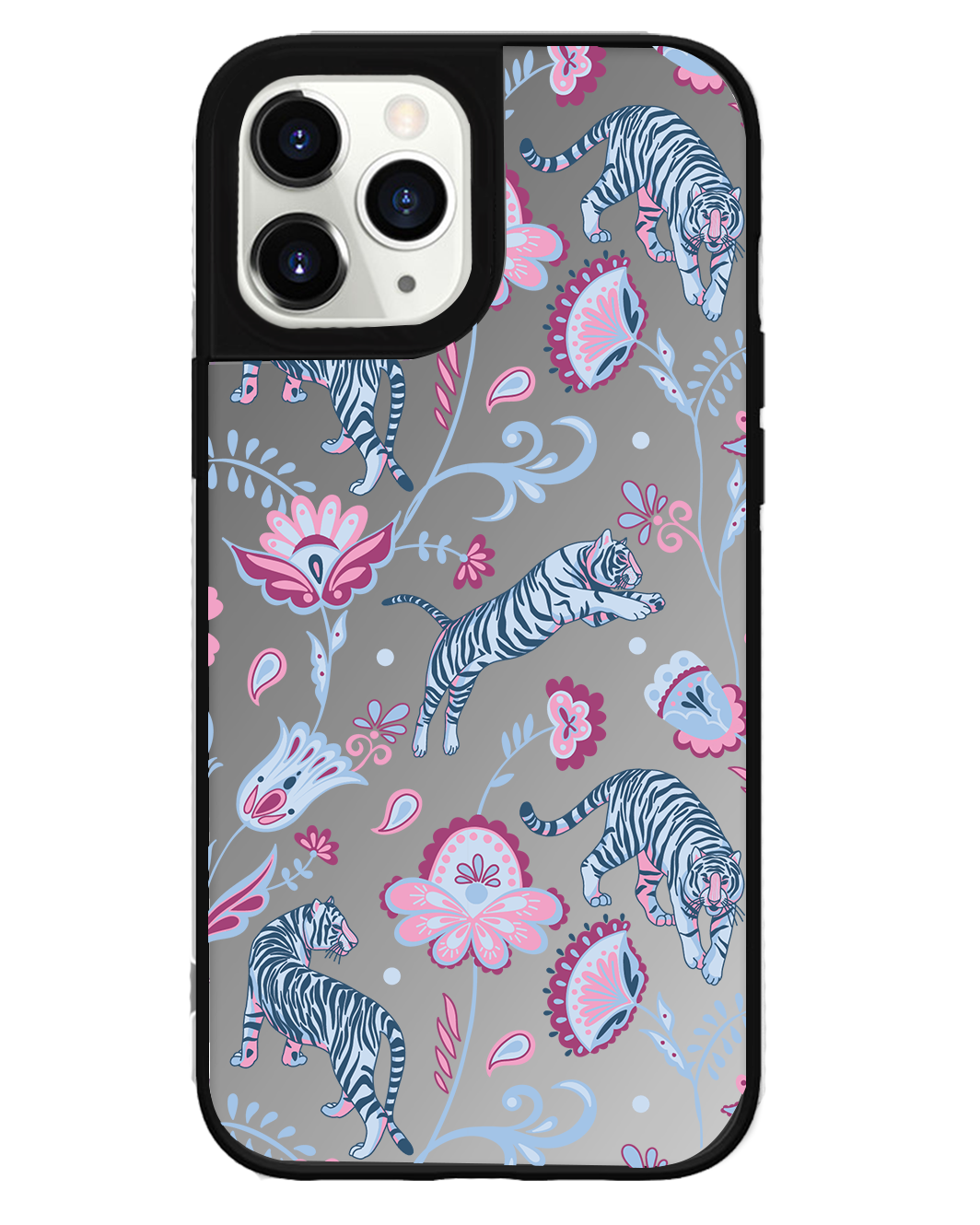 ที่จับกระจกสำหรับ iPhone - Tiger & Floral 3.0