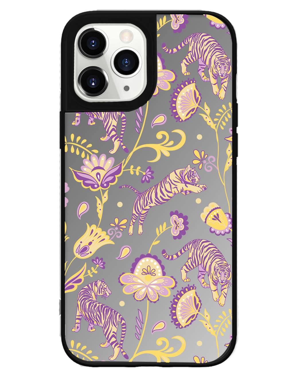 ที่จับกระจกสำหรับ iPhone - Tiger & Floral 4.0