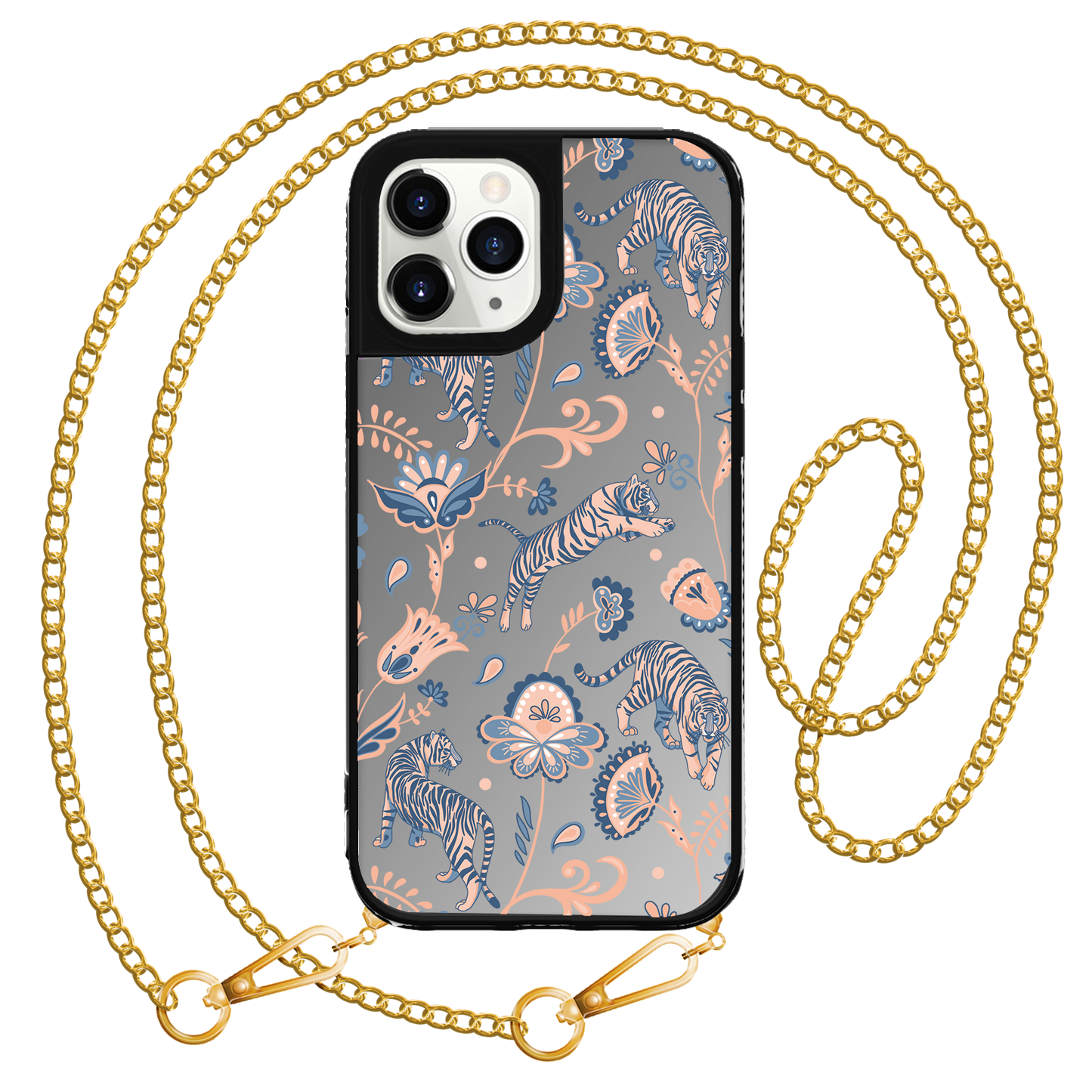 ที่จับกระจกสำหรับ iPhone - Tiger & Floral 5.0