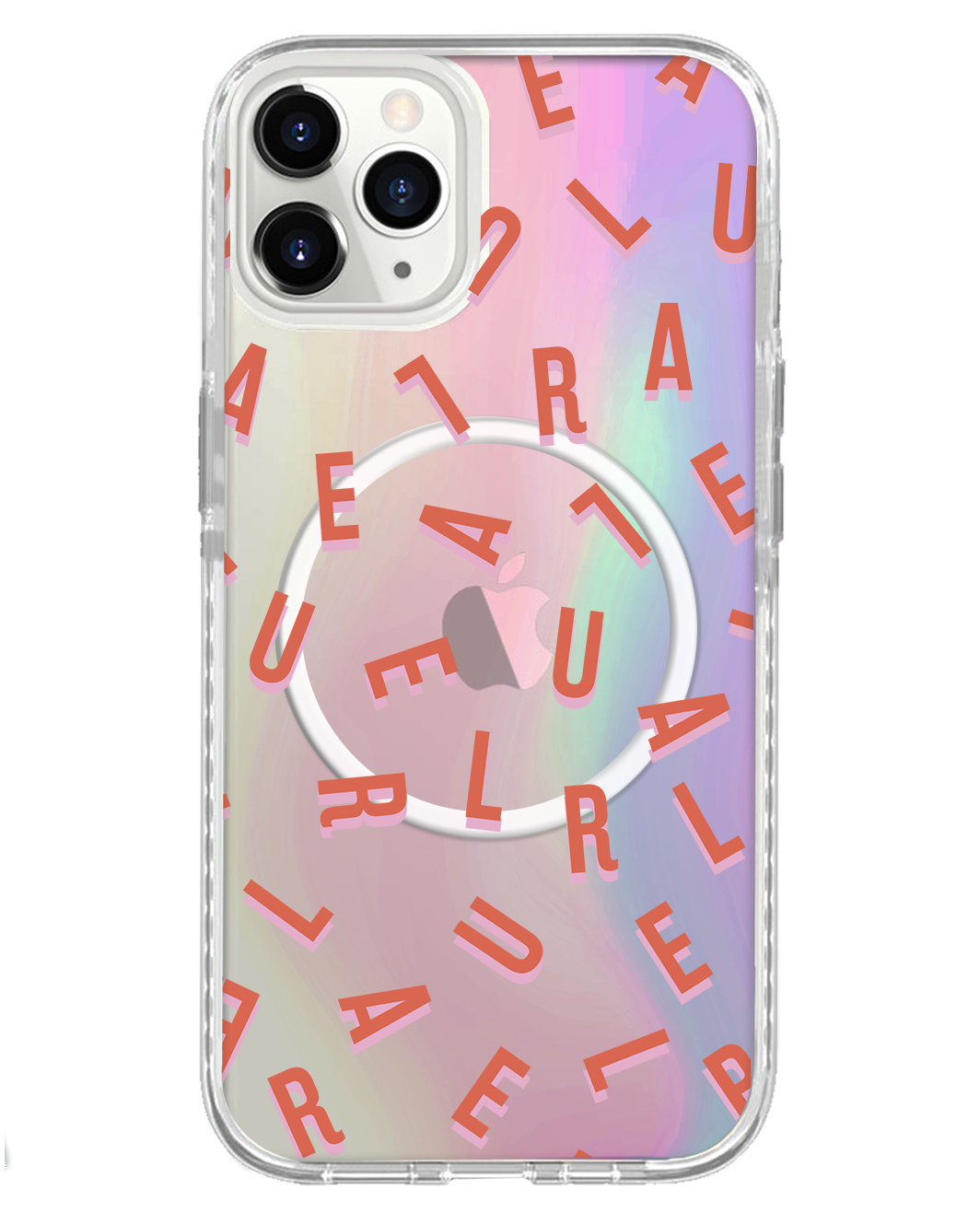 واقي خلفي لهاتف iPhone Holo - Monogram 1.0 Coral