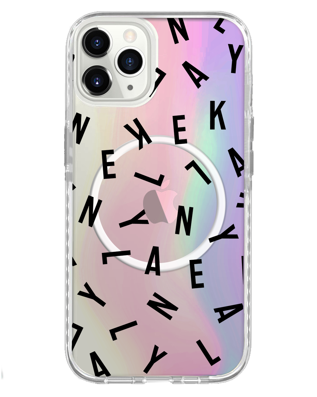 واقي خلفي لهاتف iPhone Holo - Monogram 1.0 أسود