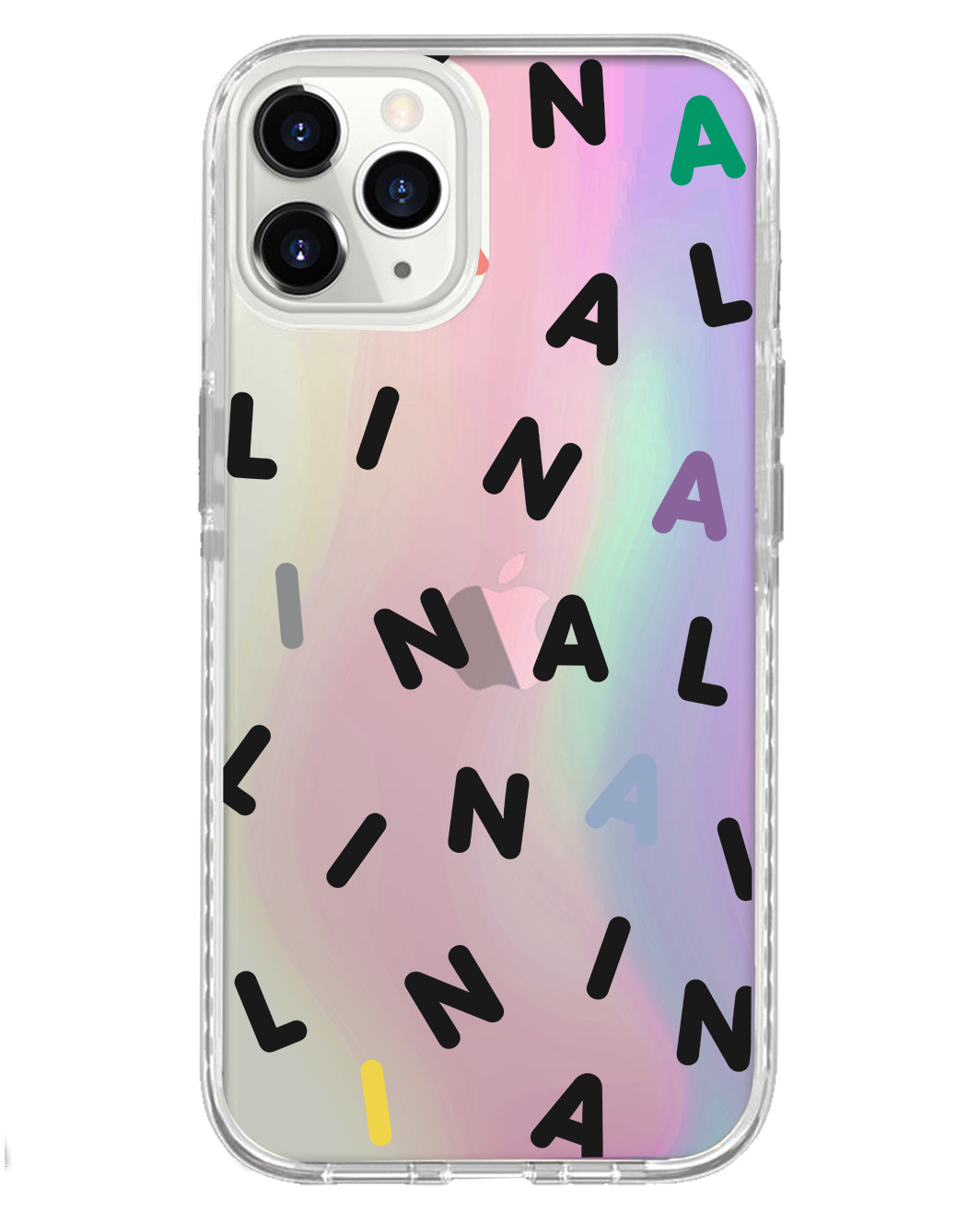 واقي خلفي لهاتف iPhone Holo - Monogram 2.0 أسود