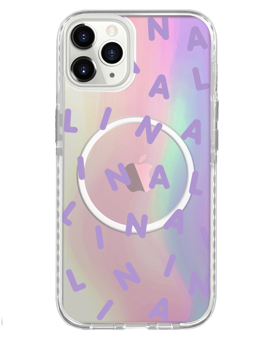 واقي خلفي لهاتف iPhone Holo - Monogram 2.0 Lilac