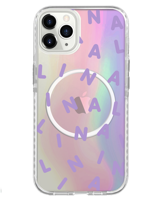 واقي خلفي لهاتف iPhone Holo - Monogram 2.0 Lilac