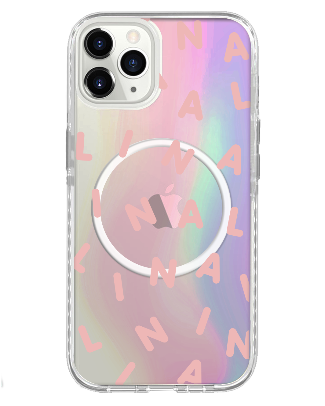 واقي خلفي لهاتف iPhone Holo - Monogram 2.0 وردي