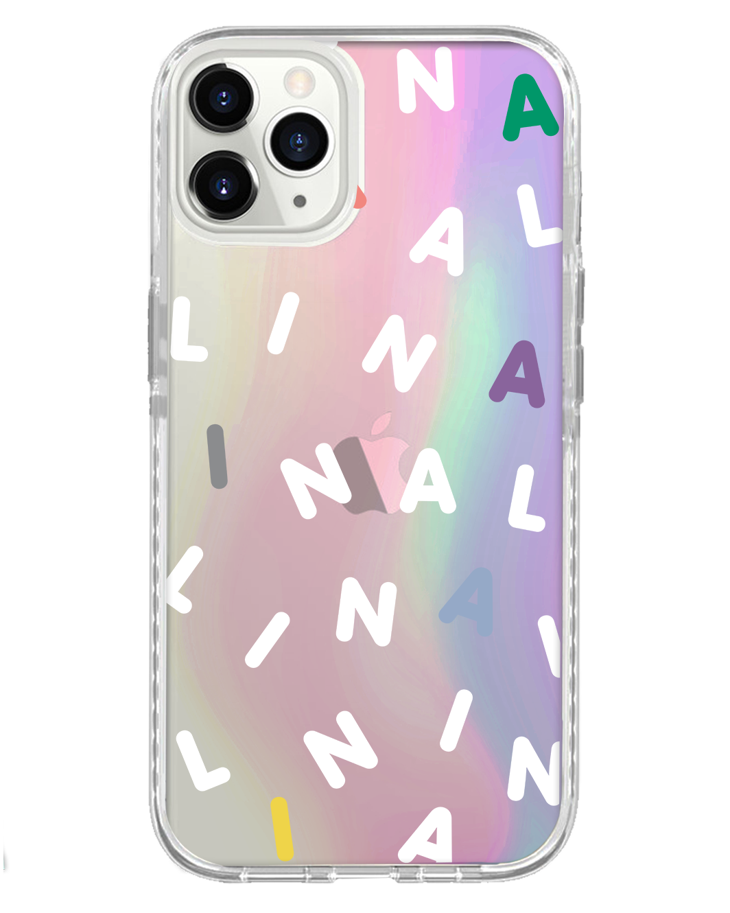 واقي خلفي لهاتف iPhone Holo - Monogram 2.0 أبيض